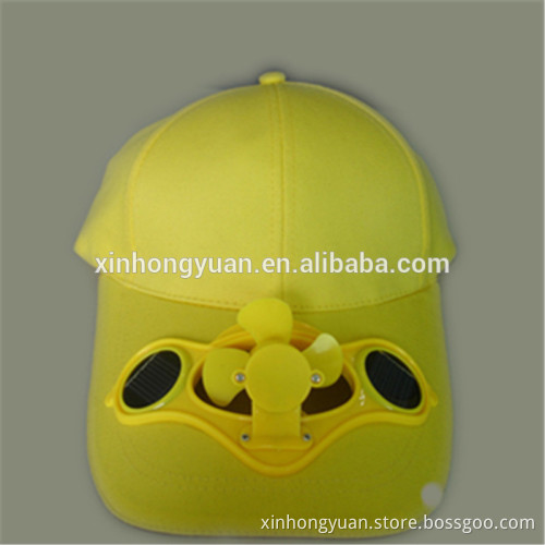 customized sun Solar Power Cooling Fan Golf Baseball Cap Hat